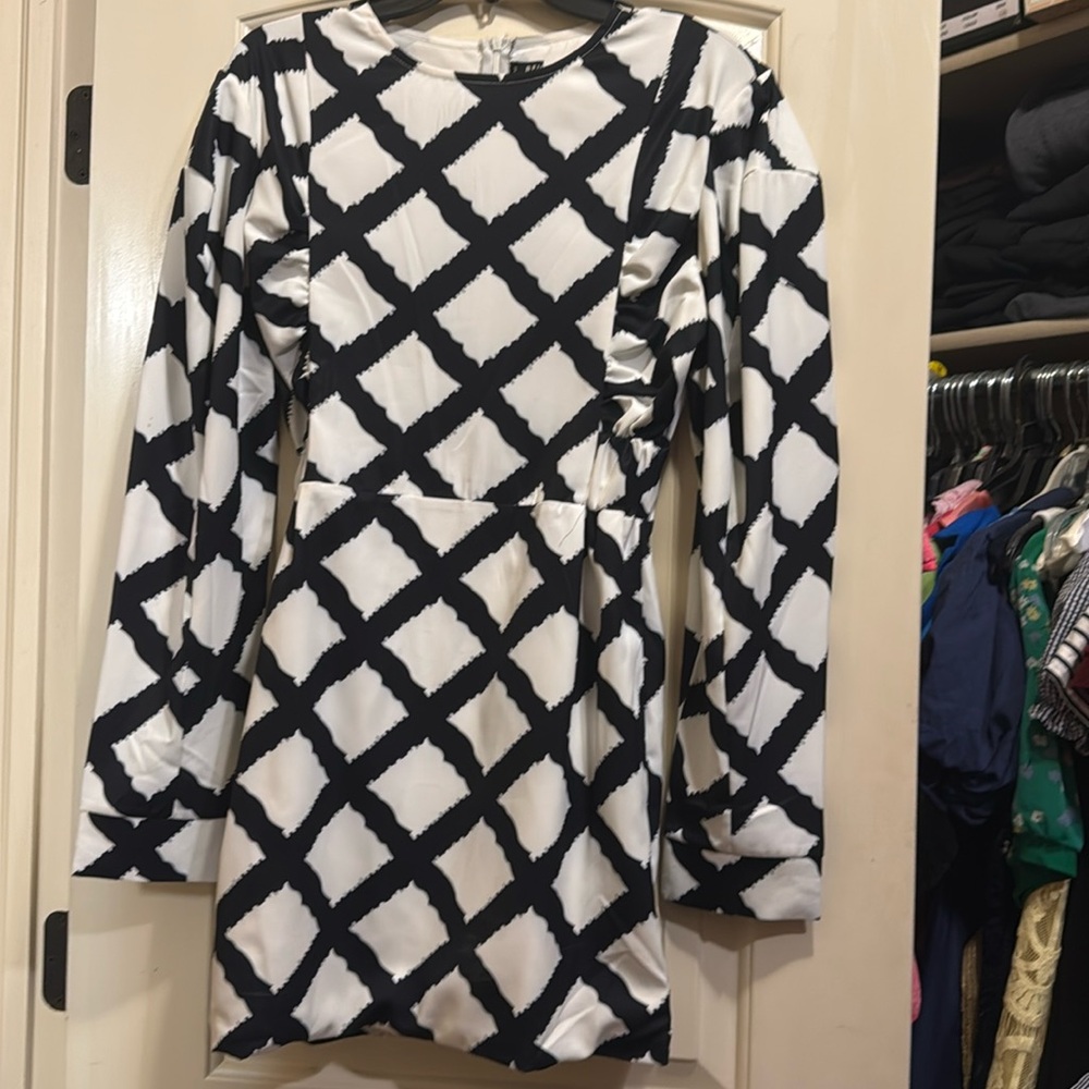 Black and white dress